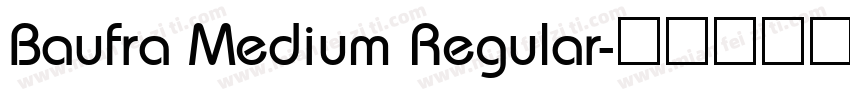 Baufra Medium Regular字体转换